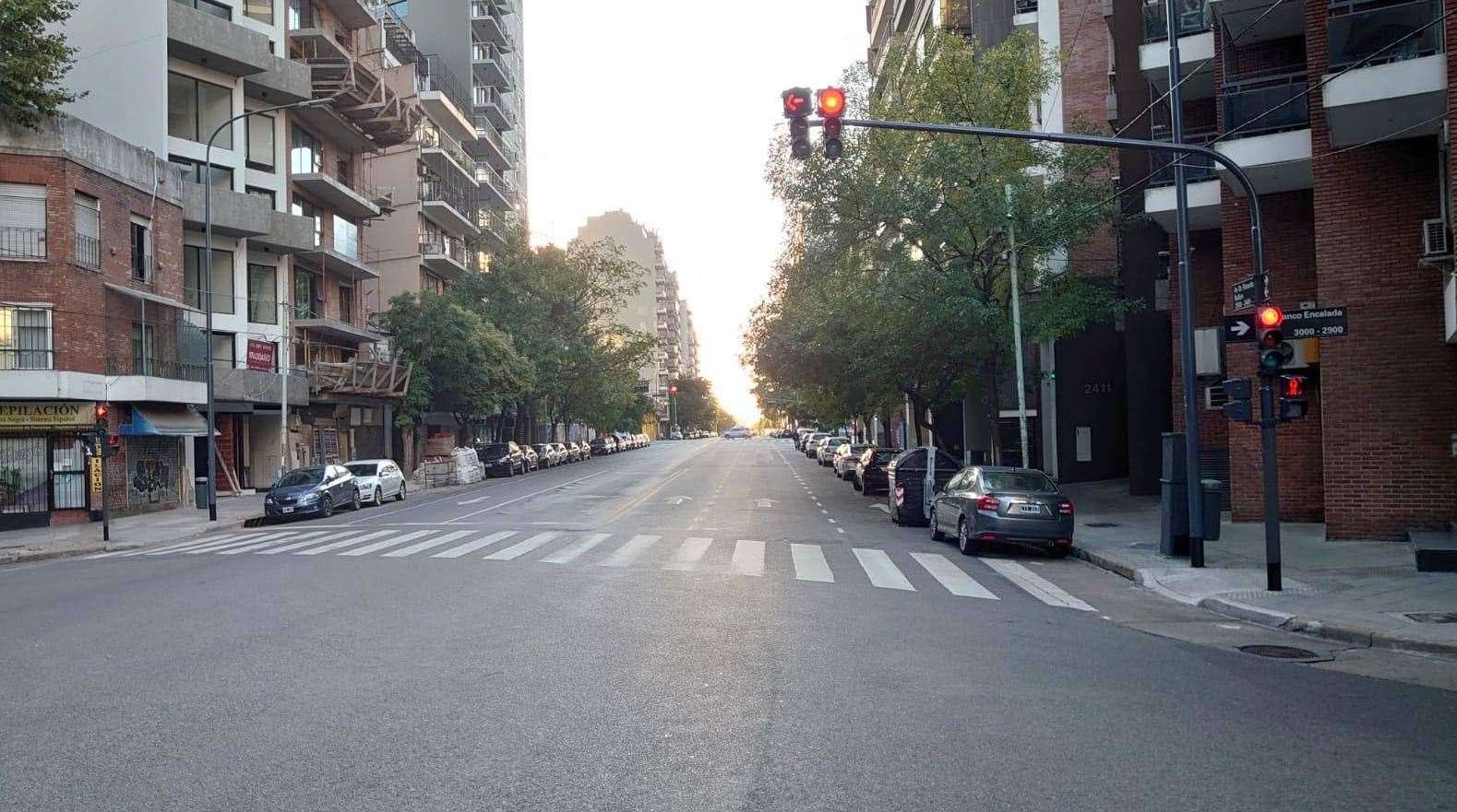 Deserted streets in Argentina where lockdown restrictions are even tighter than here in Britain
