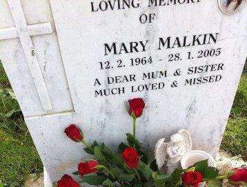 The grave of Mary Malkin, who was strangled in Margate