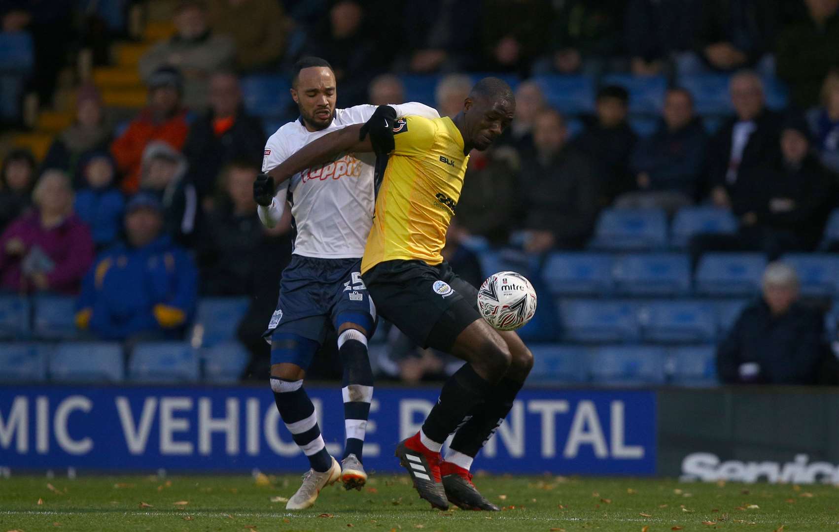 Dover in action at Gigg Lane in the FA Cup Picture: Dave Thompson/EMPICS Sport