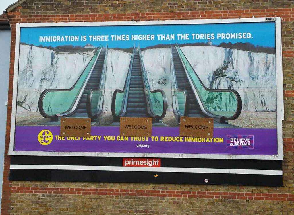 The 'defaced' Ukip poster spotted in Ramsgate
