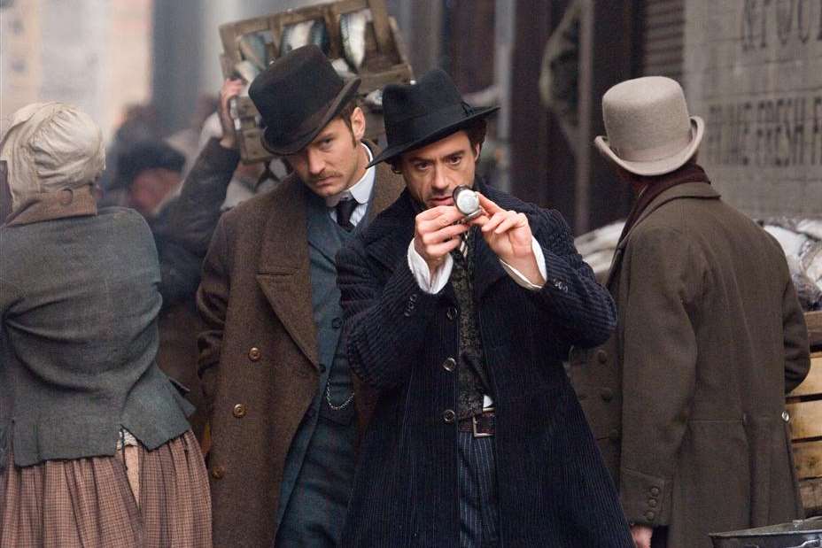 Jude Law and Robert Downey Jr in Sherlock Holmes, which was filmed at Chatham Historic Dockyard