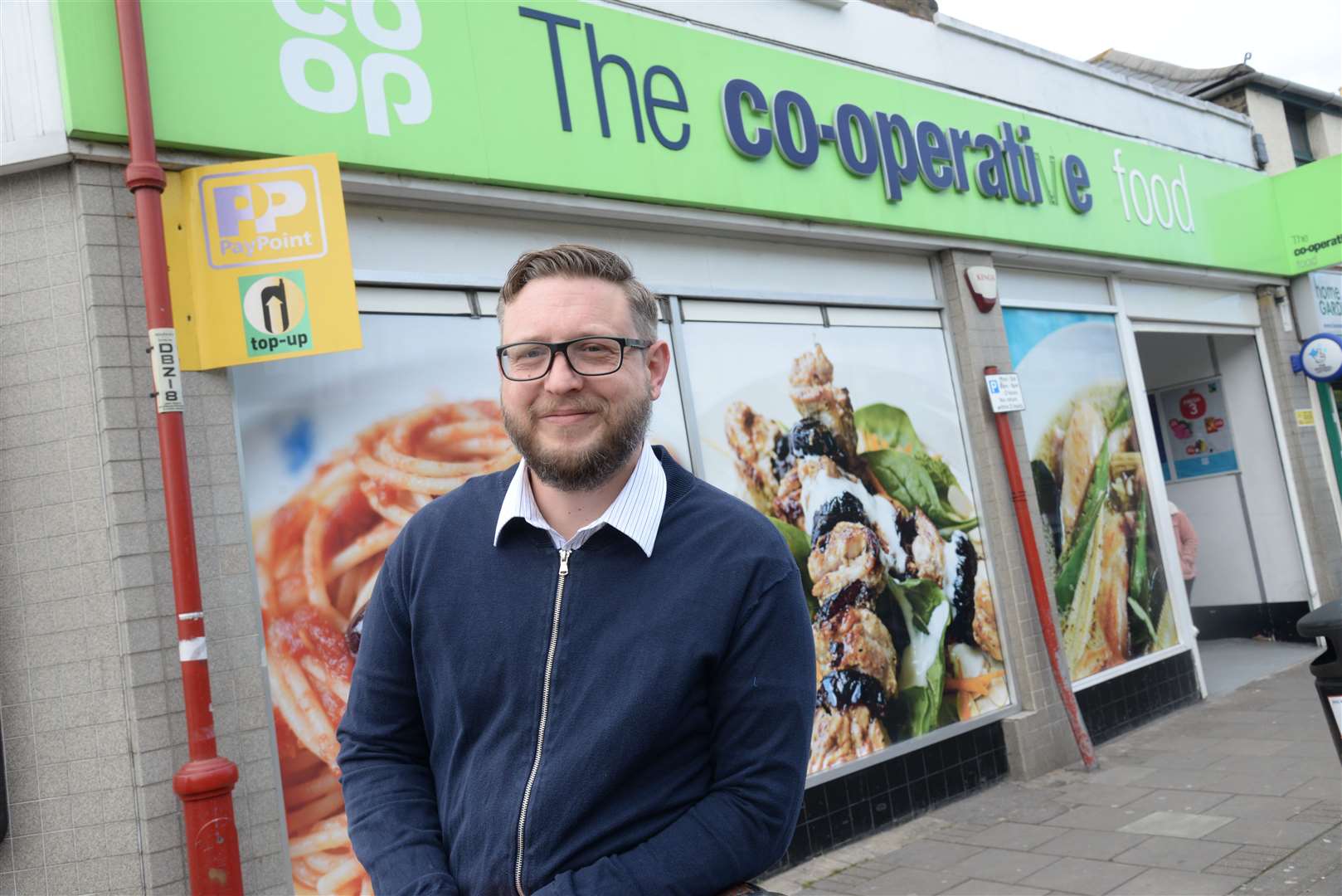 Marc Harris who came to the aid of a woman during an armed robbery in the Delce Road Co-op