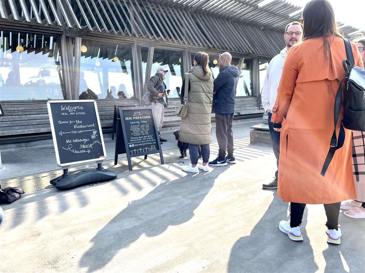 You can expect to have to queue for a table at Deal Pier Kitchen