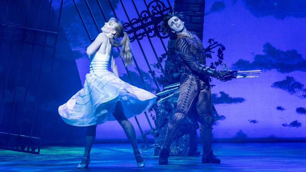 Katrina Lyndon and Liam Mower in Edward Scissorhands. Picture: Johan Persson