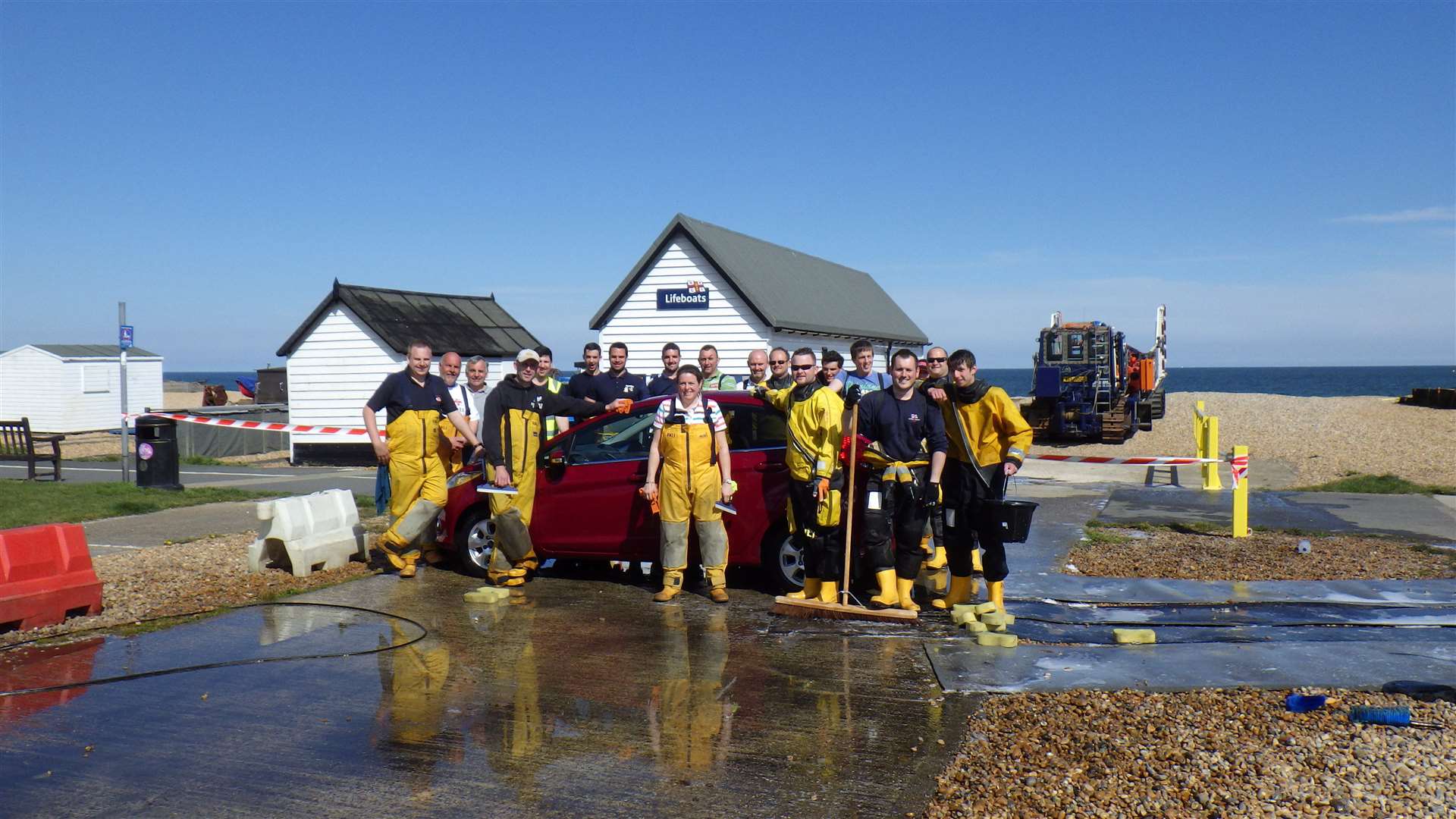 Cash will be raised for the RNLI in fundraisers like the popular car wash by volunteer crew members