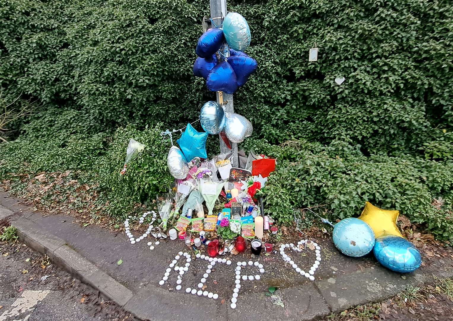 Tributes laid for John Butterworth after the fatal crash in Folkestone Road, Dover