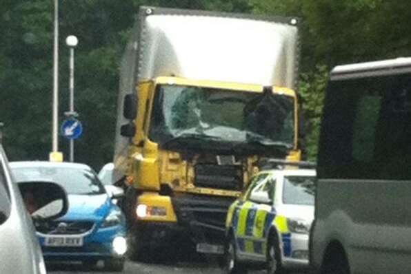 A crash in London Road, Tunbridge Wells. Picture: @GemmaPearmain