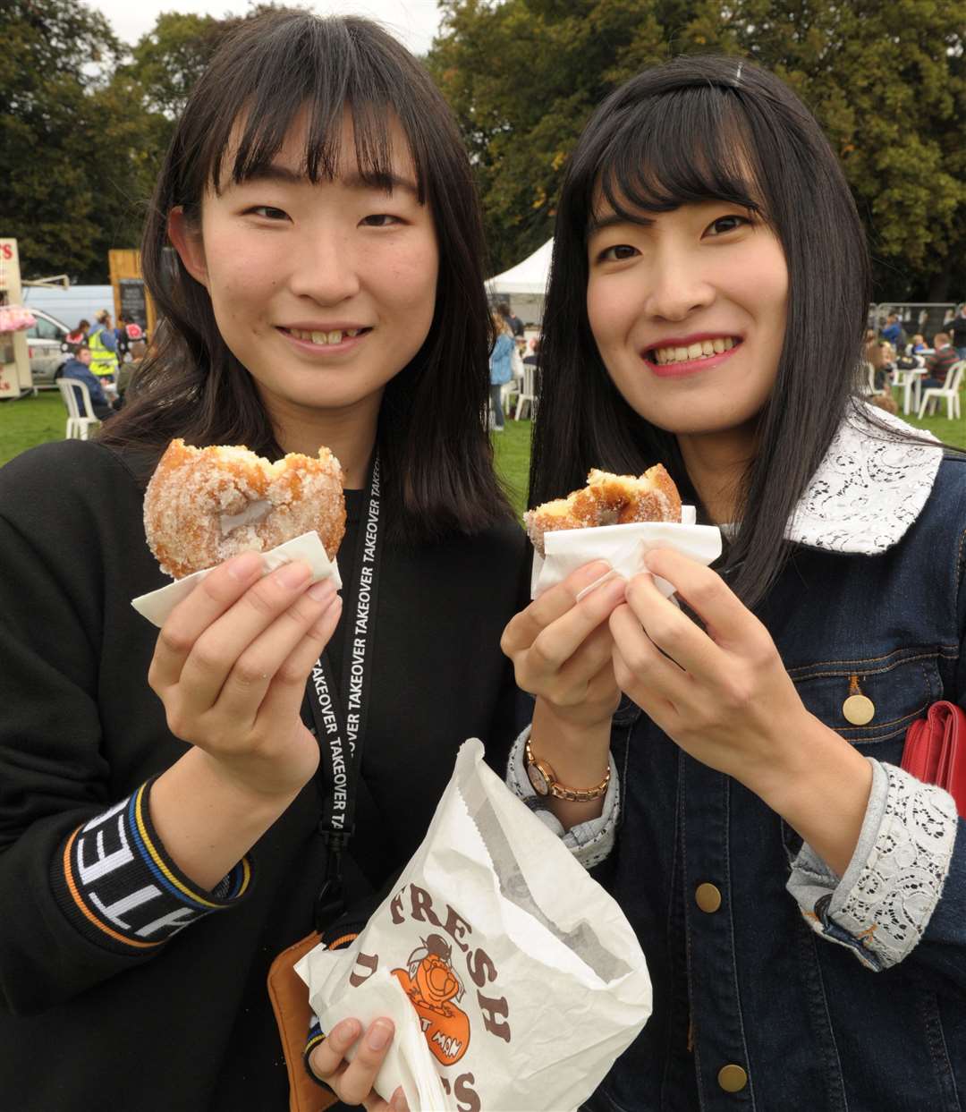 Mizuki and Sayaka, visiting from Japan, were at last year's Will Adams festival Picture: Steve Crispe