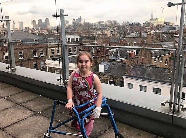 Angel, from Iwade, on the balcony overlooking the Shard at Great Ormand Street Hospital (56980333)