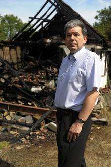 Robin Jenkins has had his garage destroyed by fire in Whitstable