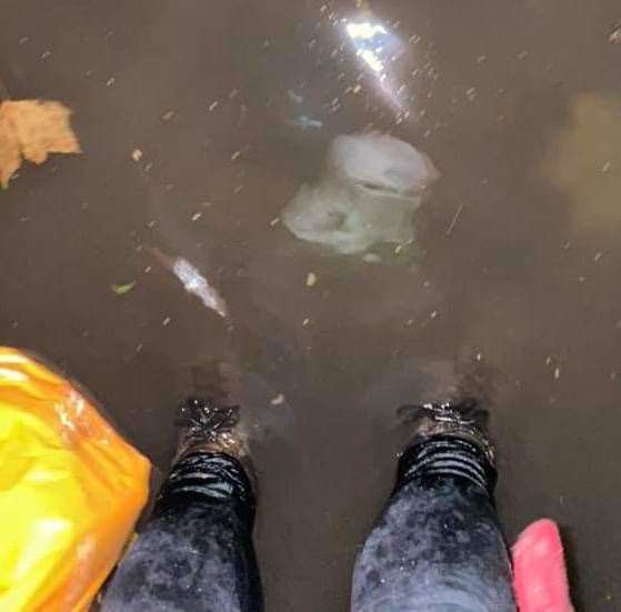 Flooding in Tunbridge Wells on Saturday night. Picture courtesy of Ralph Hindley