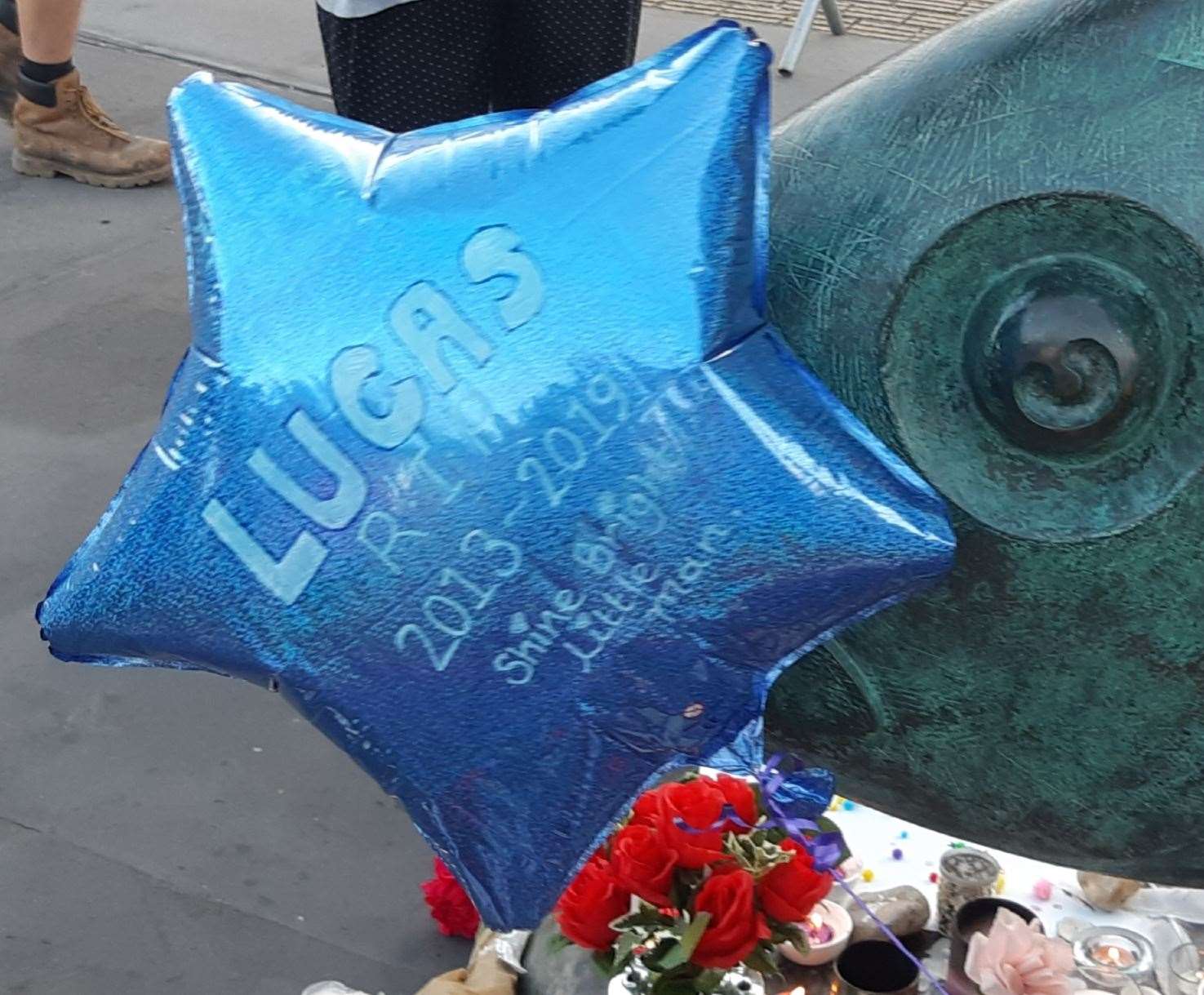 One of the tributes for Lucas