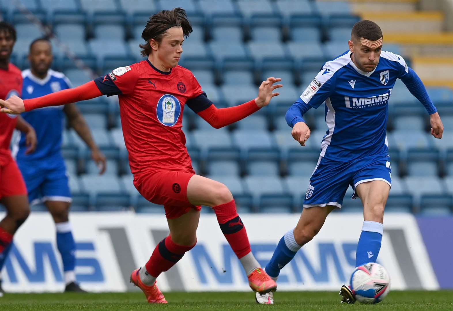 Midfielder Stuart O'Keefe on the ball for Gills. Picture: Keith Gillard