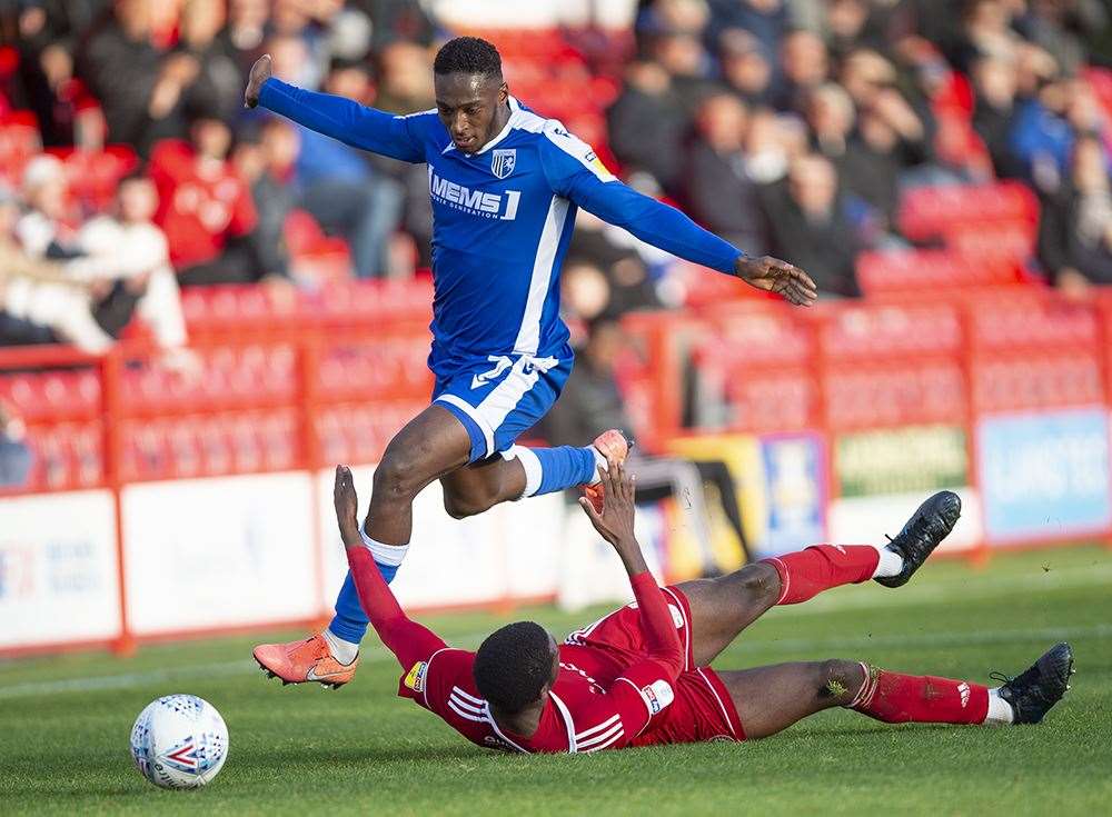 Accrington Stanley v Gillingham match action Picture: Ady Kerry (20207737)