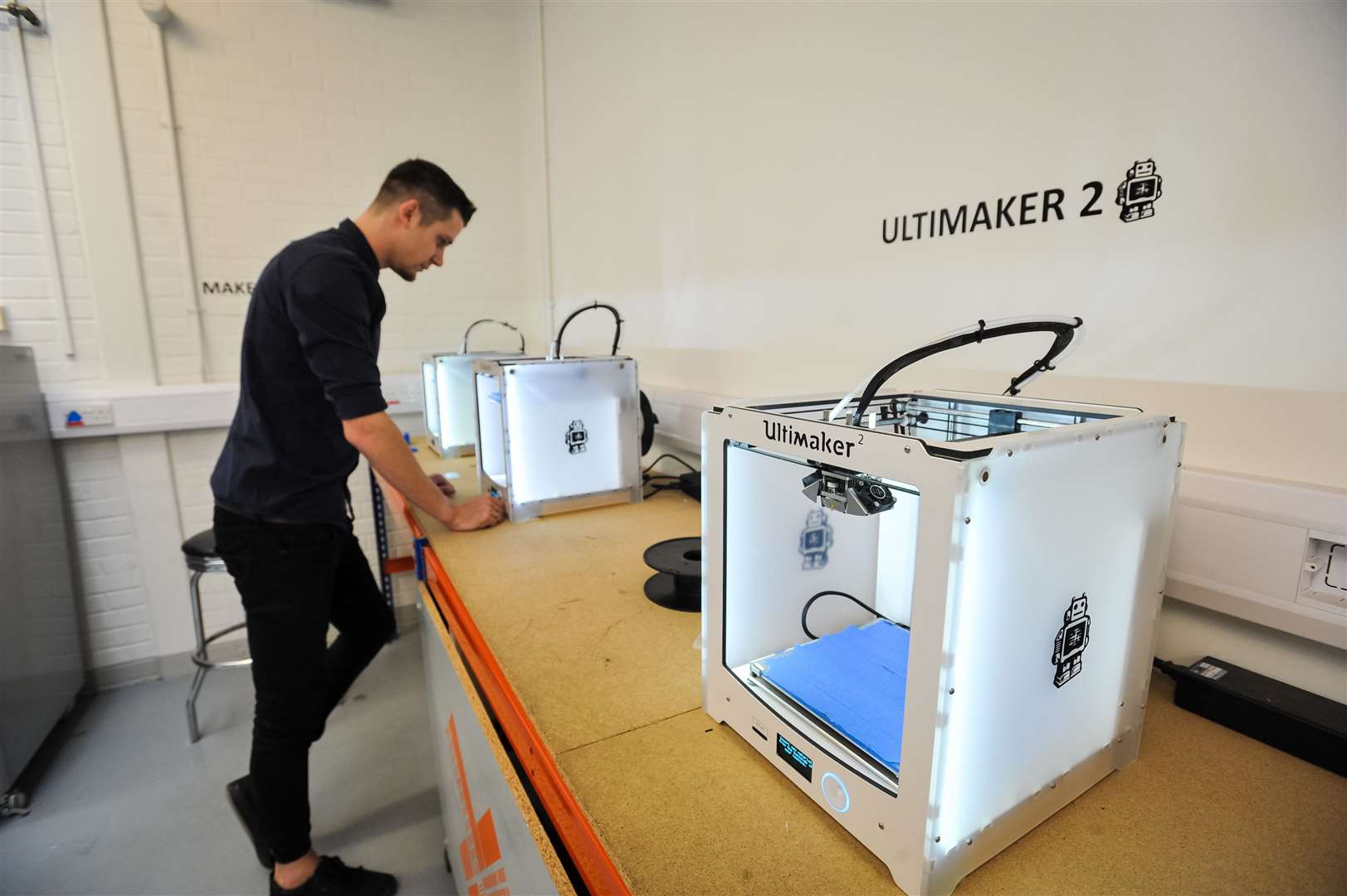 3D printers at UCA. Picture: UCA/ Liz Carrington Photography