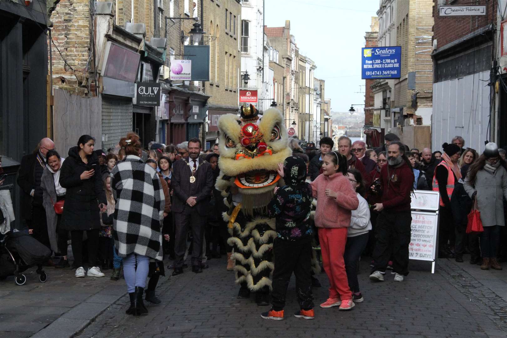 The lion parade in Gravesend for Chinese New Year. Picture: Gravesham Council