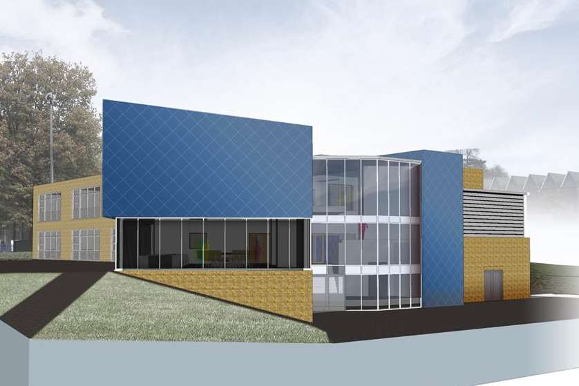 An artist's impression of the proposed new block at the school