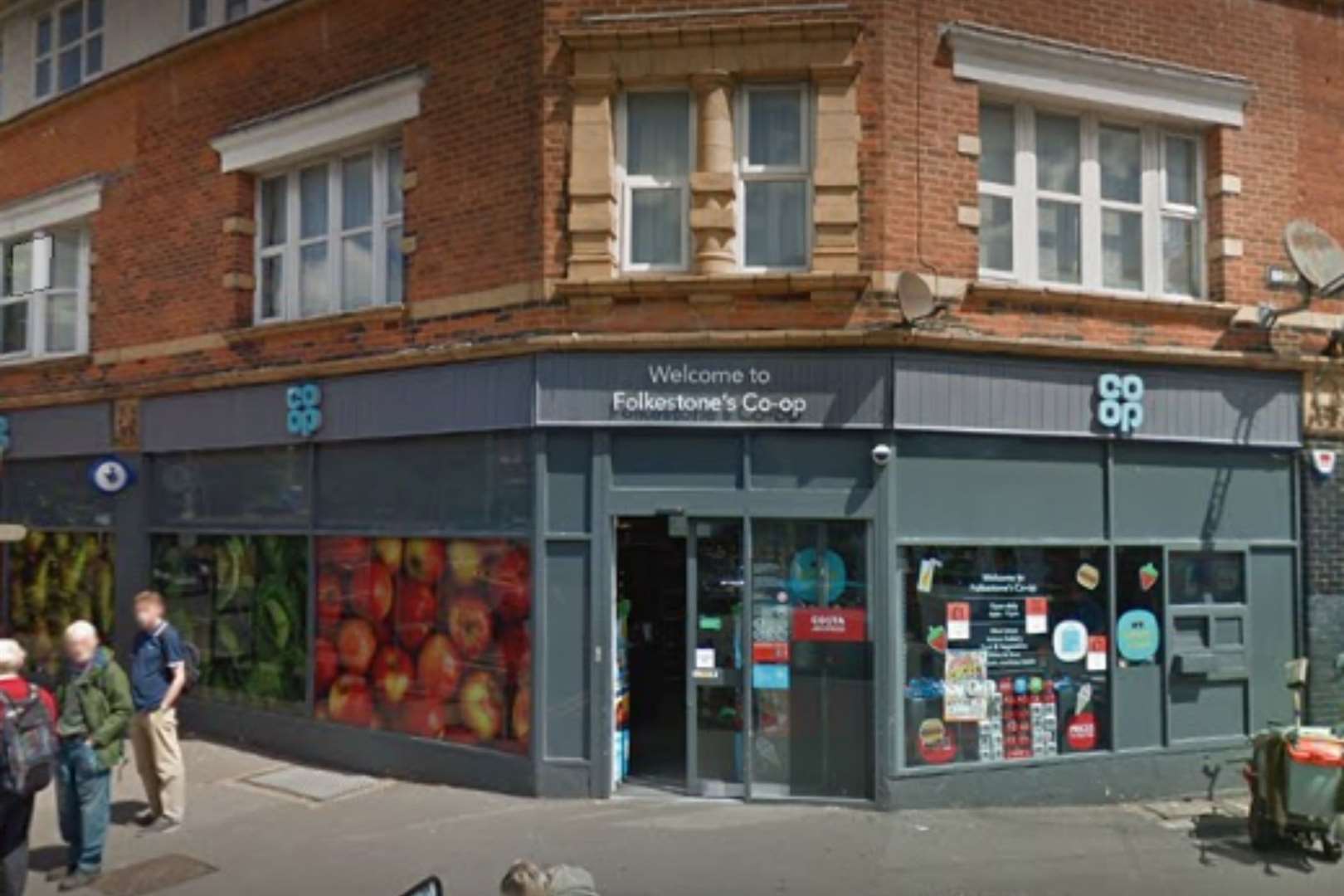 Two men have been arrested after a stabbing near the Co-Op in Cheriton Road, Folkestone. Photo: Google Maps
