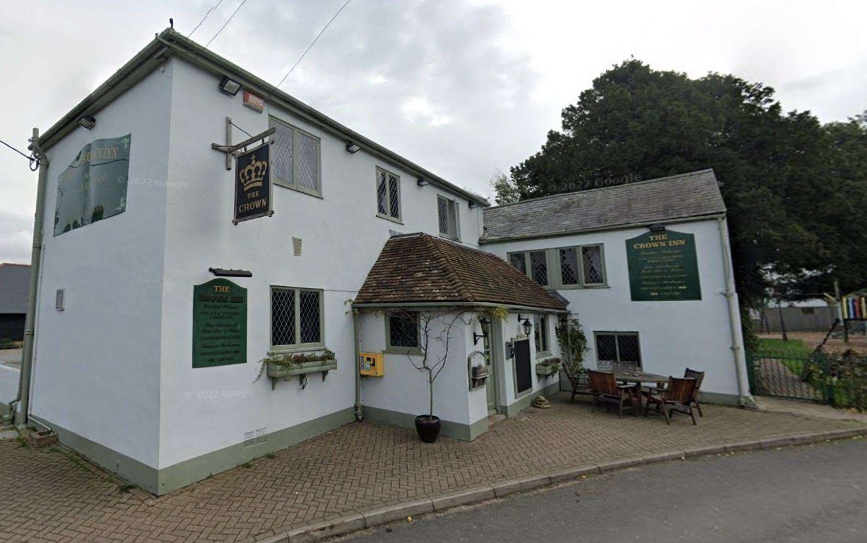 The Crown Inn looks like a traditional pub from the front but there are plans to expand the garden, which already includes a bouncy castle, even further. Picture: Google