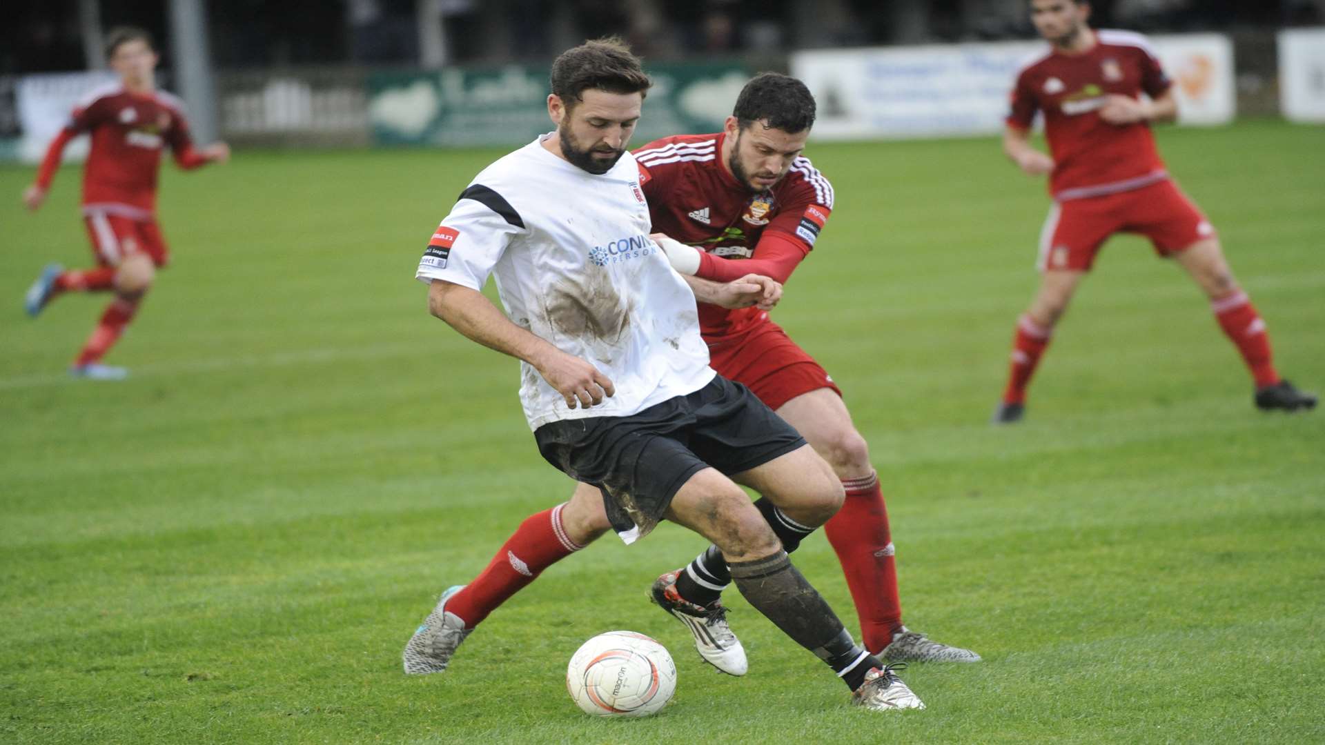King in action for Faversham