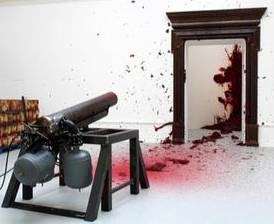 Shooting into the Corner, 2008-09, by Anish Kapoor