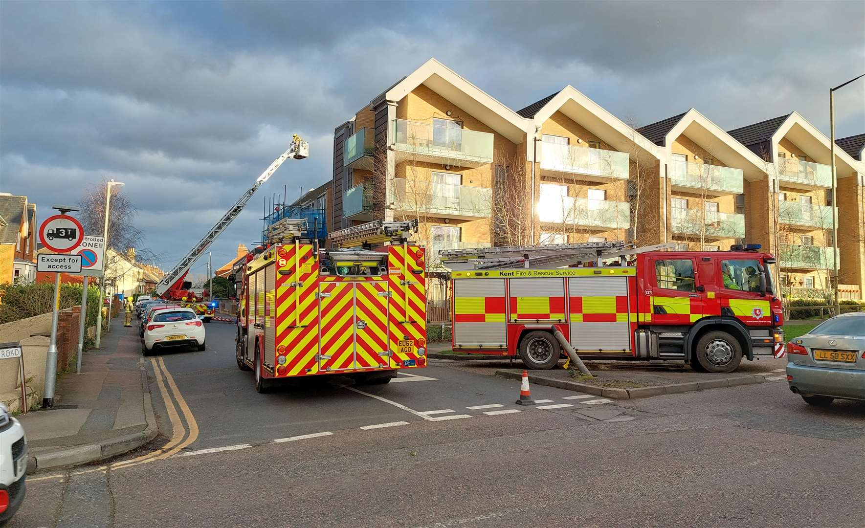 Fire crews at Bakers Court