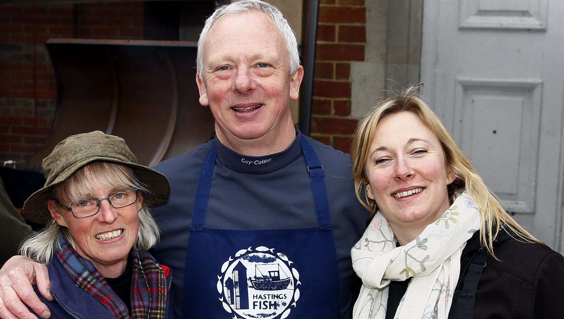 The three organisers: Morag Hockin of Rapkyns Nursery, Paul Saxby of Arcade Fisheries and Jo Jeffery of Naked and Ready