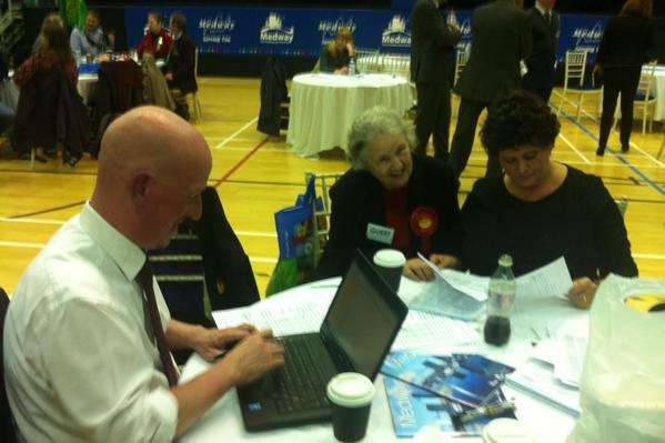 The Labour team doing some number crunching