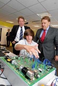 Swale Skills Centre, Sittingbourne John Hayes minister of state for education opens new section of the centre