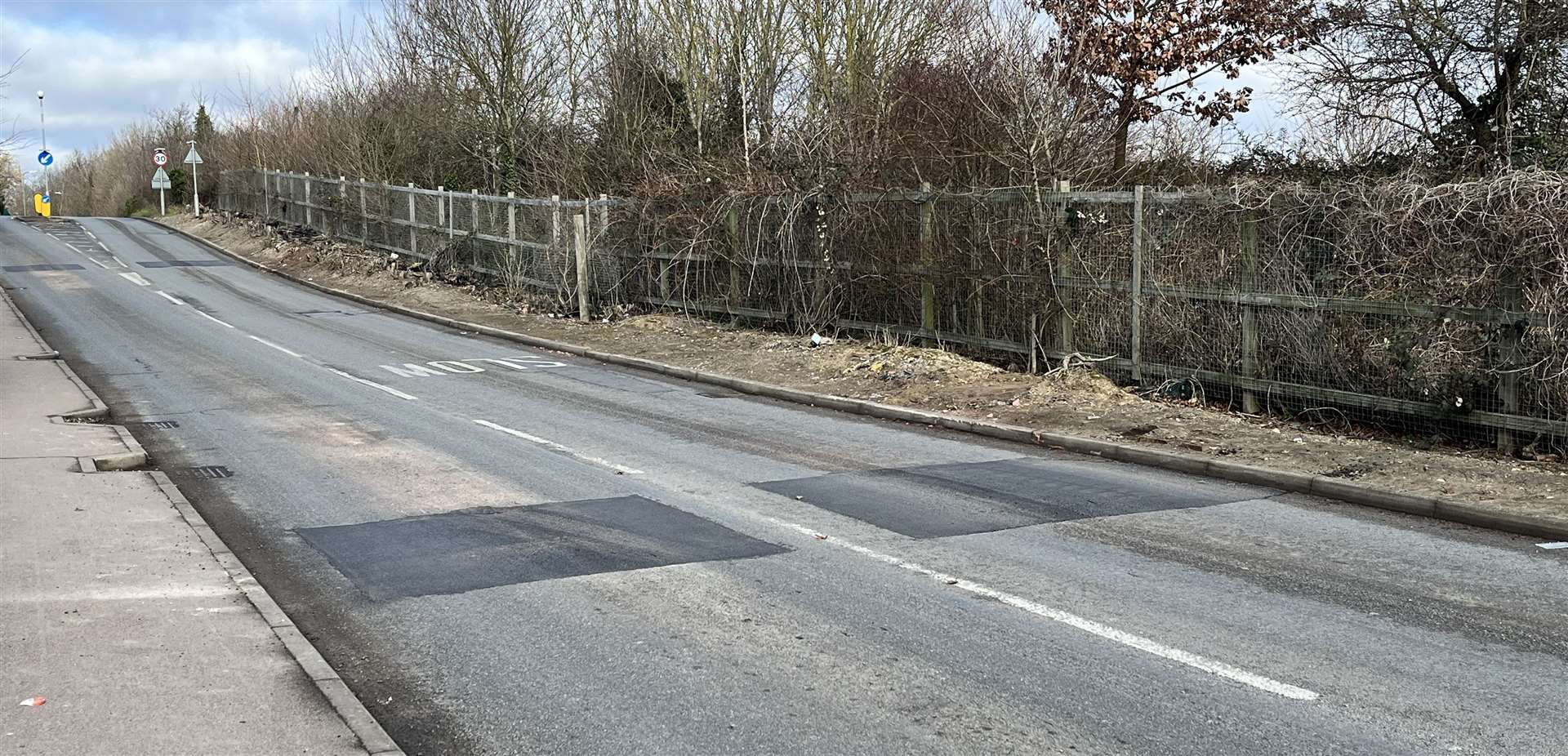 The speed bumps have been removed in Stanhope Road, Swanscombe