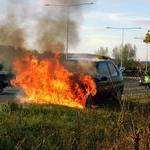 Car catches fire at Thanet Way, Whitstable