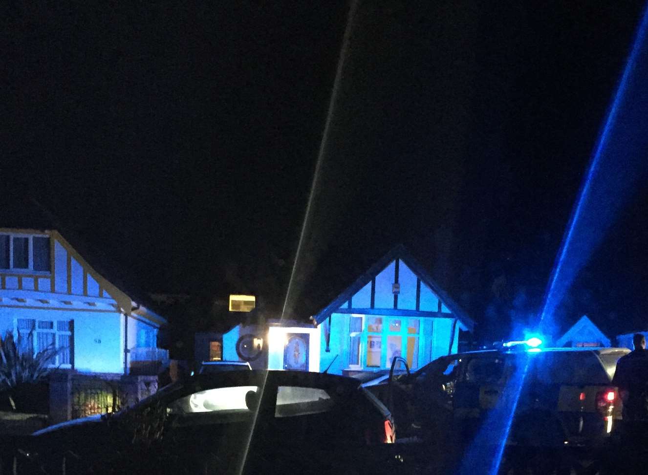 Police in Phillip Road, Folkestone