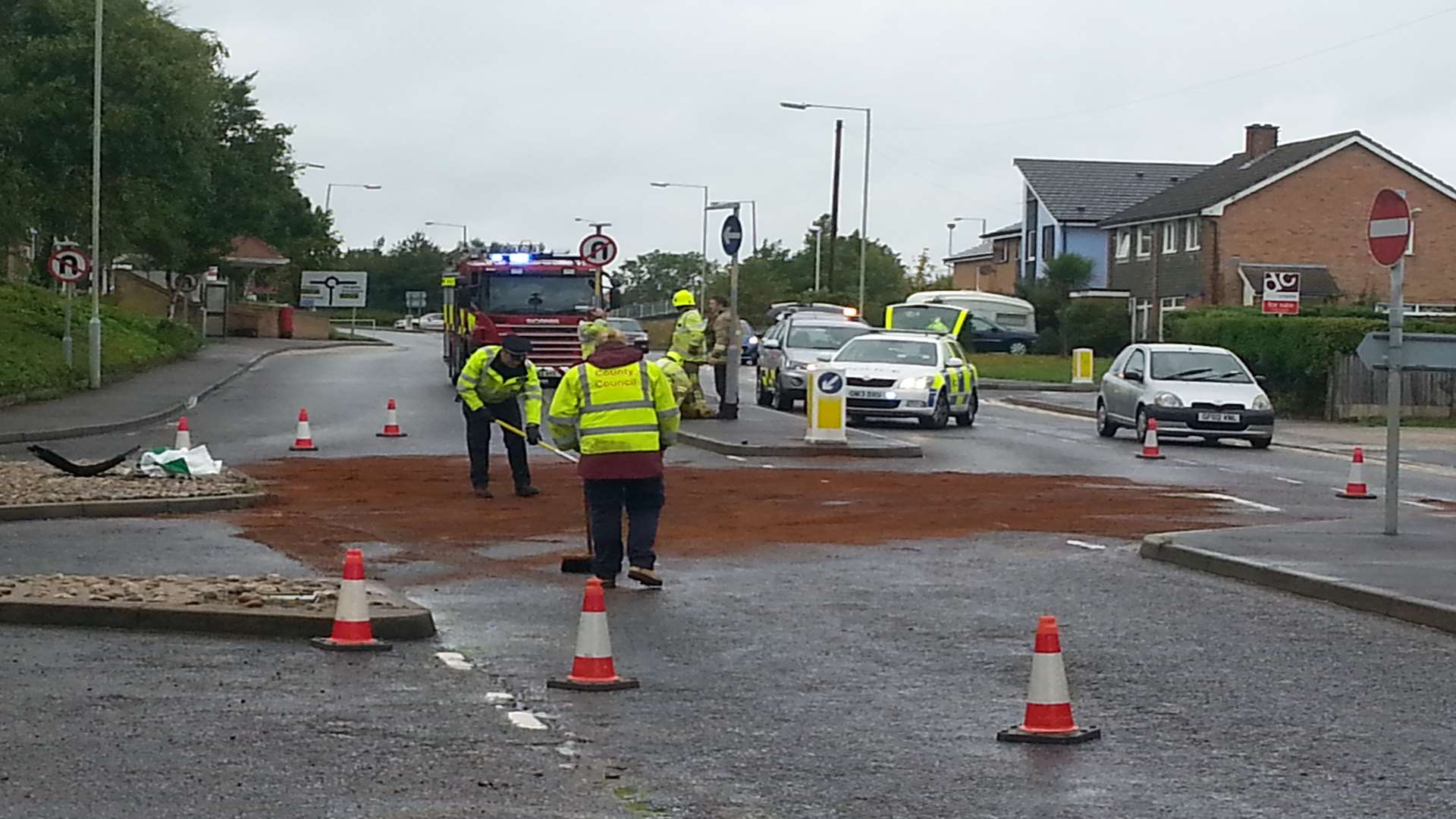 Fuel is being cleared outside Whitstable Tesco