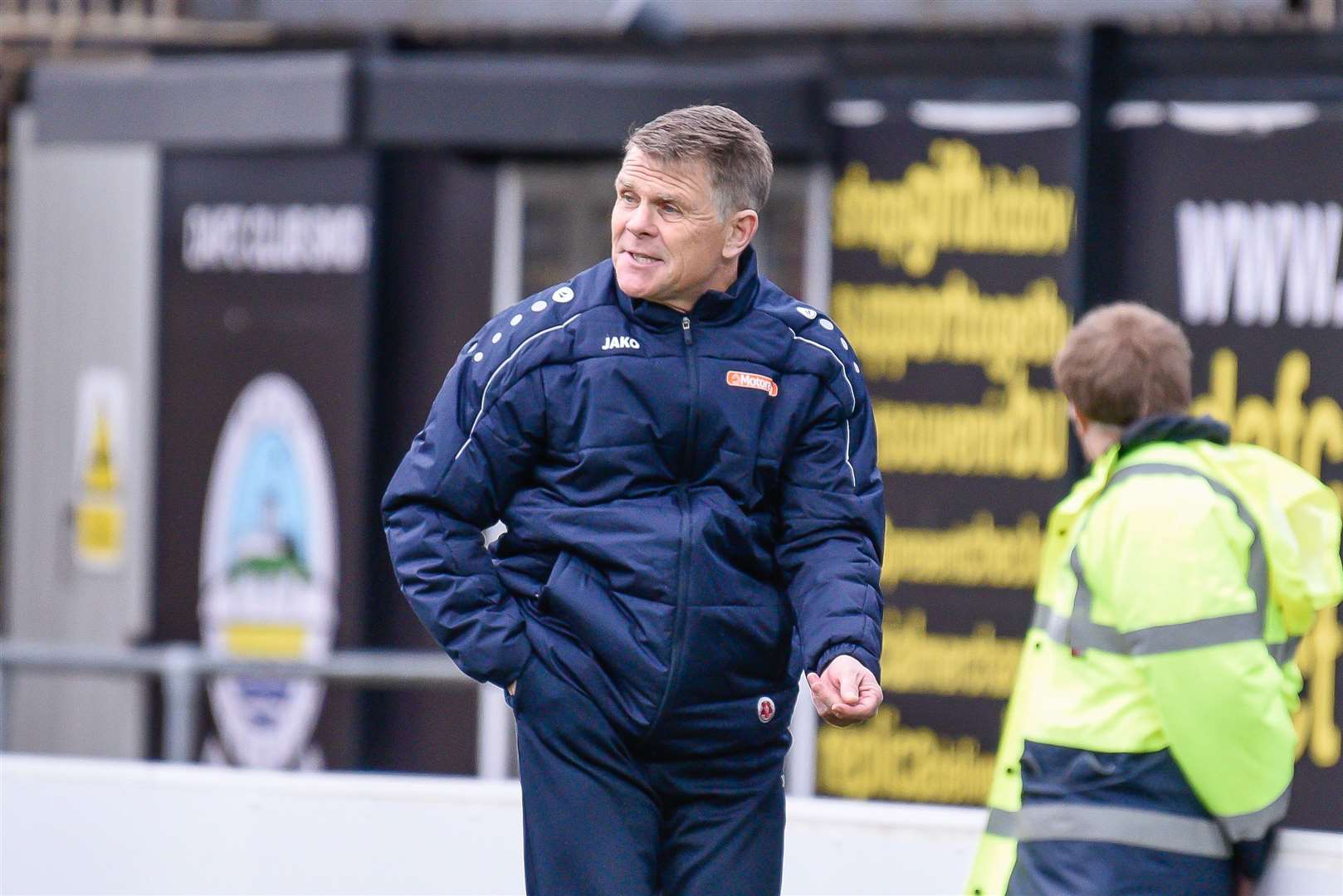 Andy Hessenthaler will stay on as manager next season Picture: Alan Langley