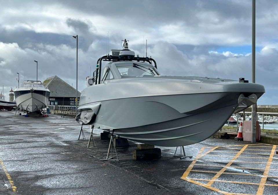 The boat in Ramsgate, known as MADFOX, is a piece of Border Force tech. Picture: Noel Eaton