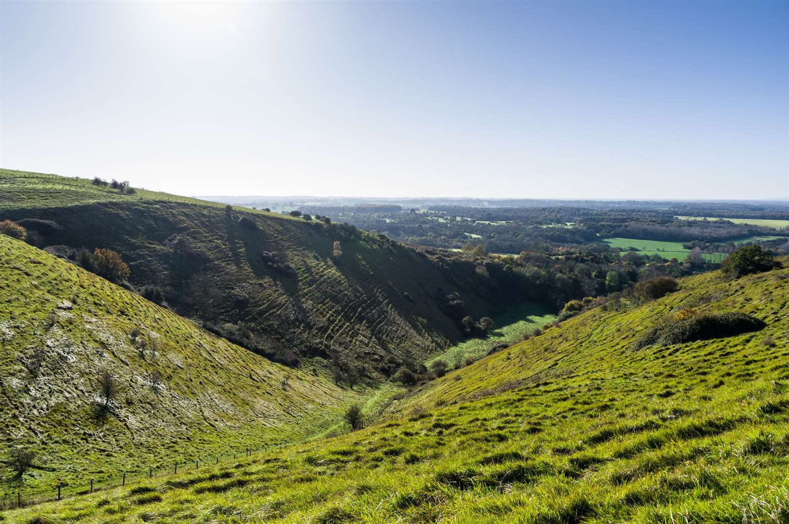 Look out over the Devil's Kneeding Trough near Wye Picture: iStock