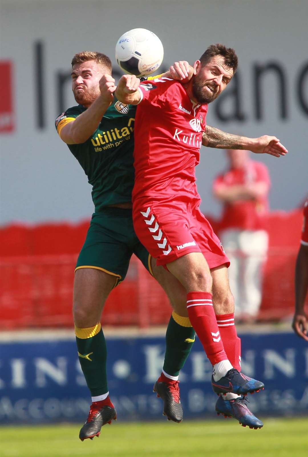 Regan Booty in action for Notts County at Ebbsfleet in the 2019/20 season. Picture: John Westhrop