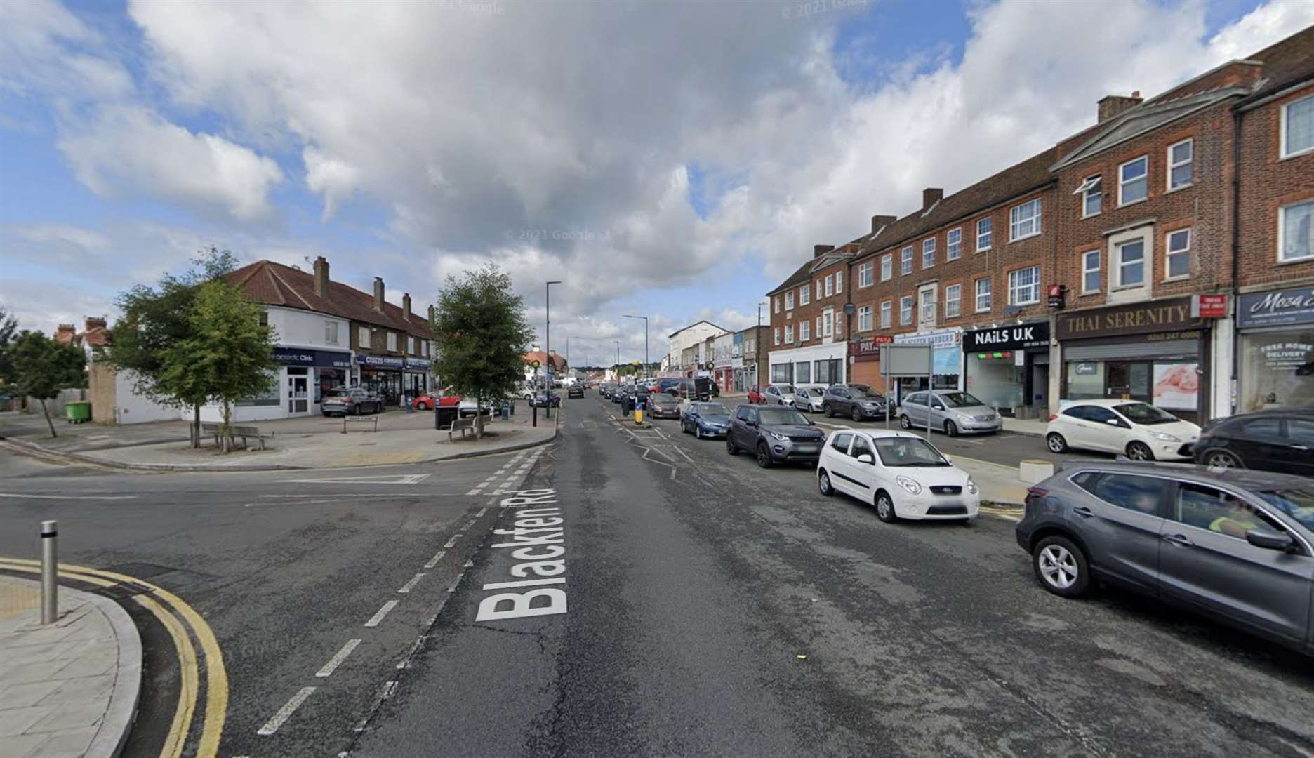 Police are appealing for witnesses after a crash in Blackfen Road, Sidcup. Picture: Google Maps