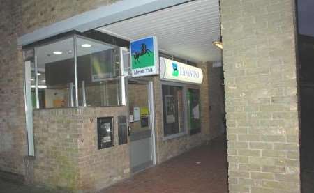 The bank where the incident happened. Picture: BARRY CRAYFORD