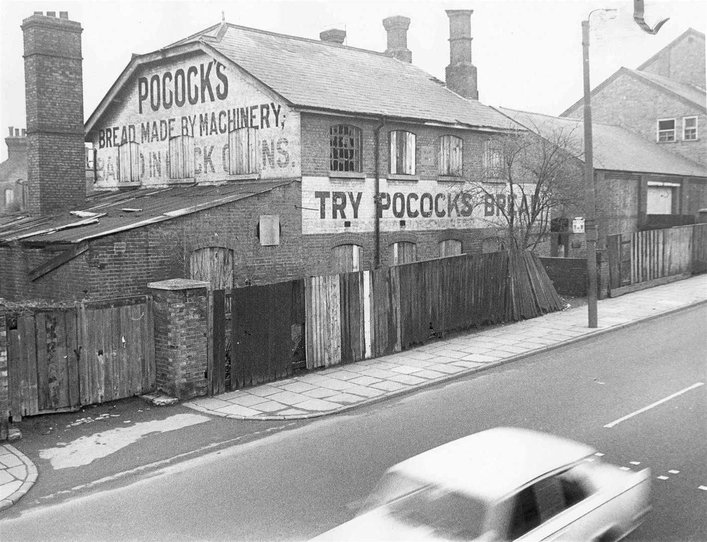 Pococks Bread Factory in Tonbridge Road, Maidstone, in 1970