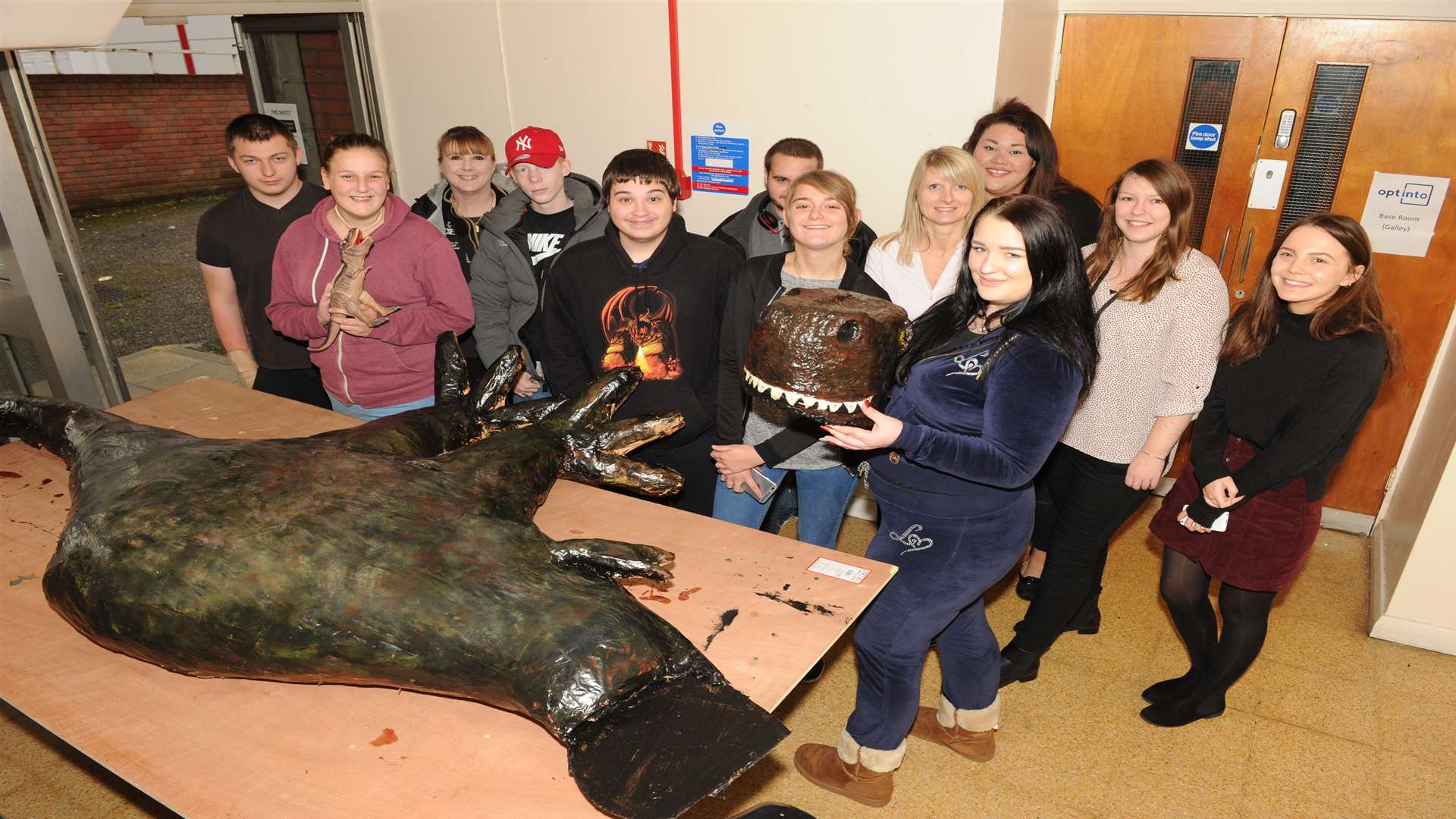 The Medway Youth Trust finish the dinosaur