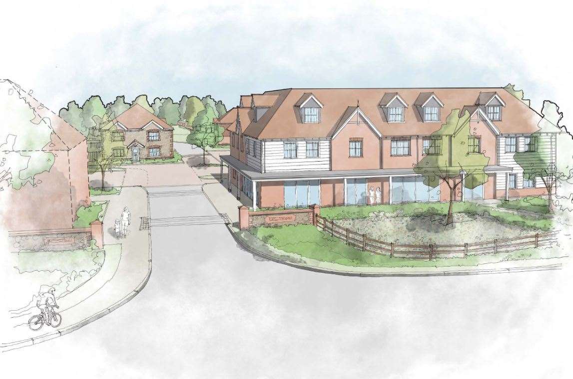 An artist's impression of how homes at Haven Farm will look. Picture: Fernham Homes and Omega Architects