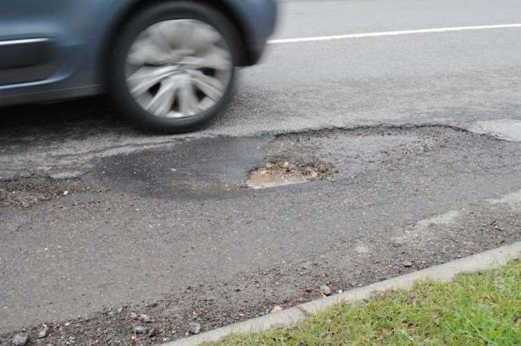 Kent County Council has had the most expensive pothole in the UK since 2010. Stock picture