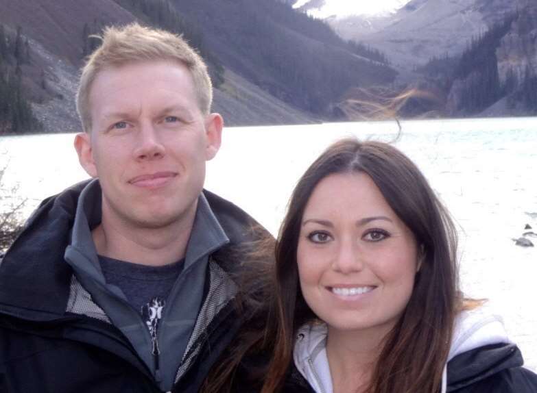 Christopher Pollitt and his girlfriend Meagan Rodi in Canada