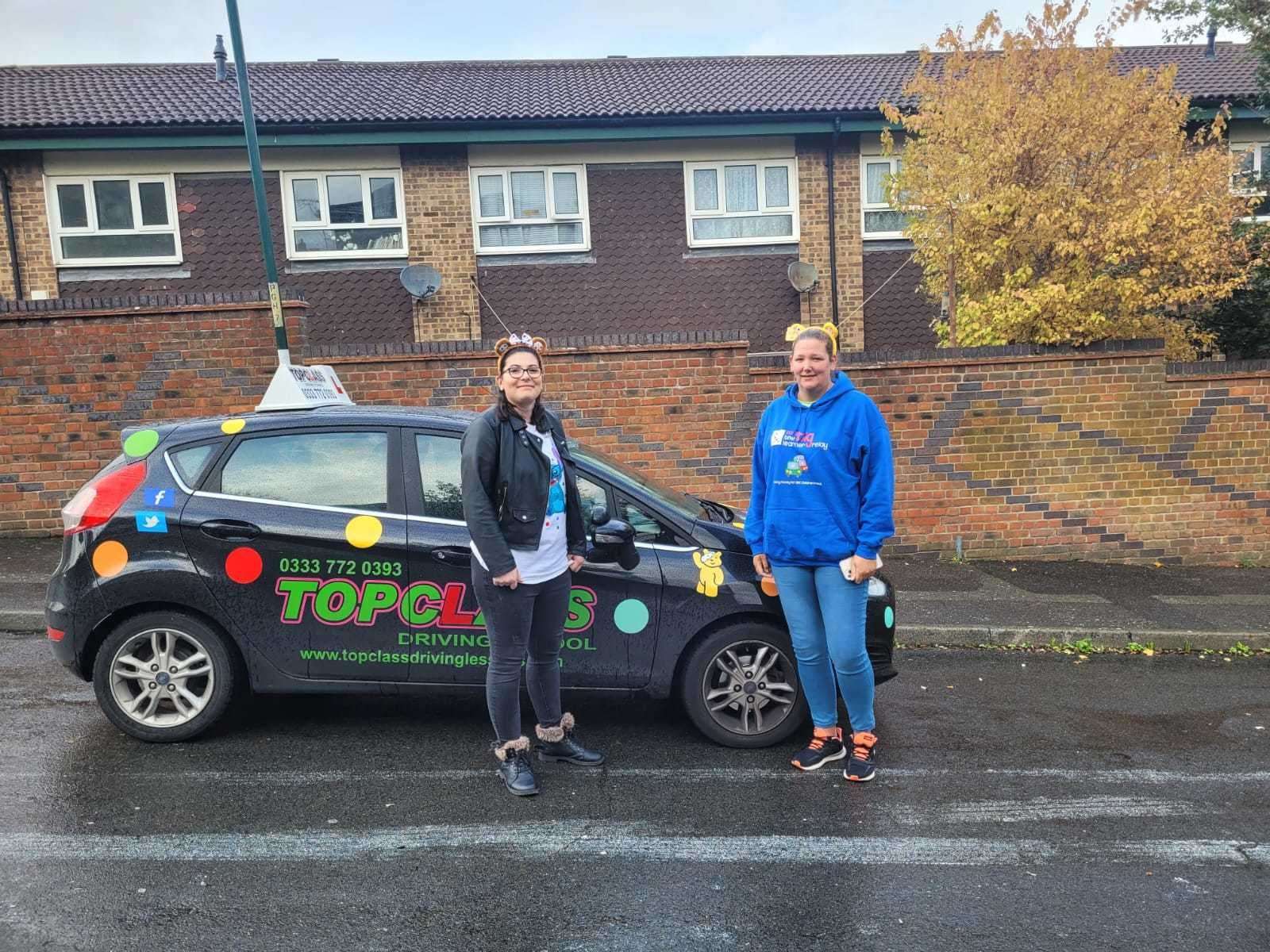 Instructor Hannah (right) and learner Natalie drove from Chatham to Sittingbourne. Picture: Hannah Renklidağ