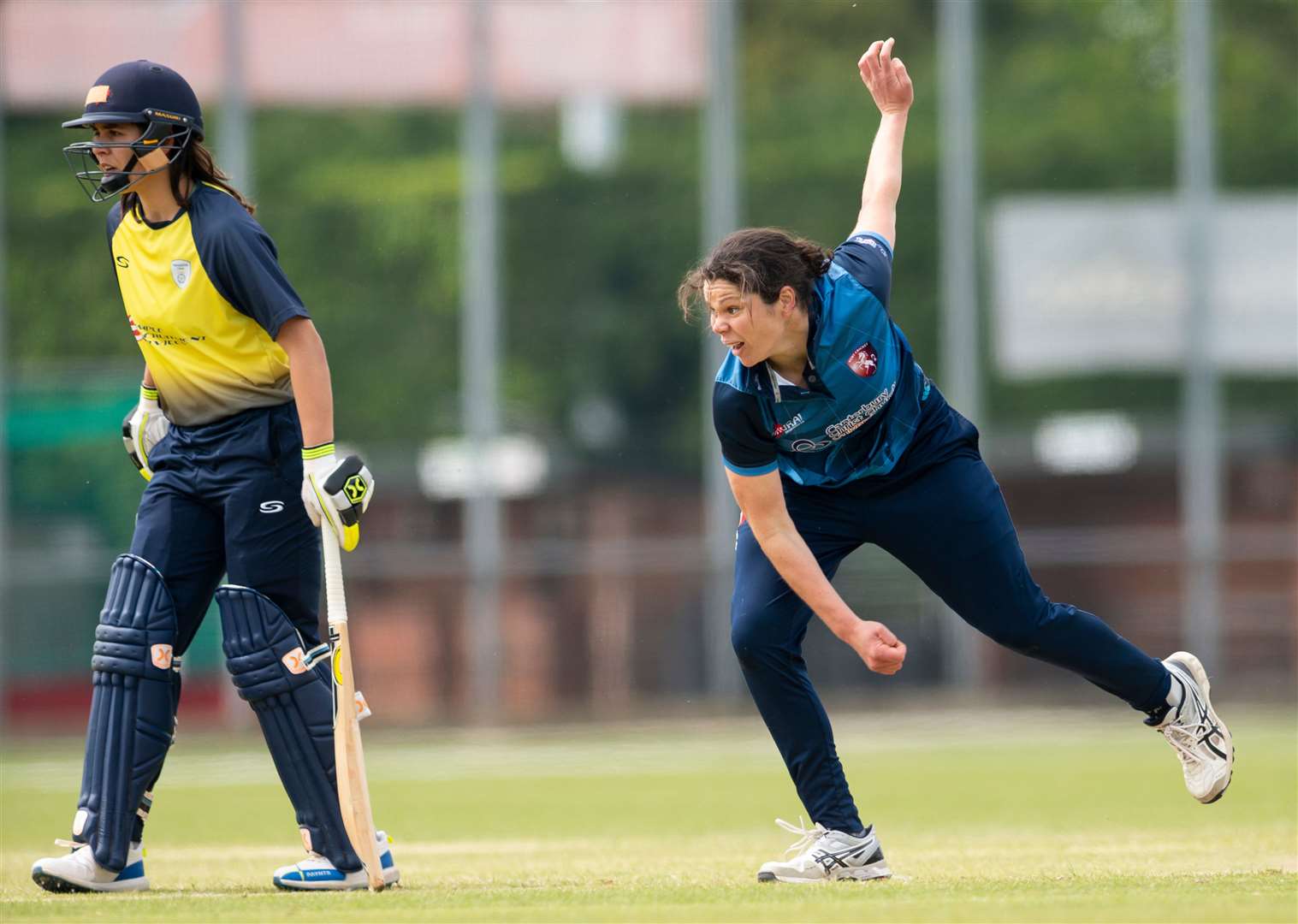 Kent Women's Alice Davidson-Richards in the Royal London Women's One Day Cup in 2019 Picture: Ady Kerry