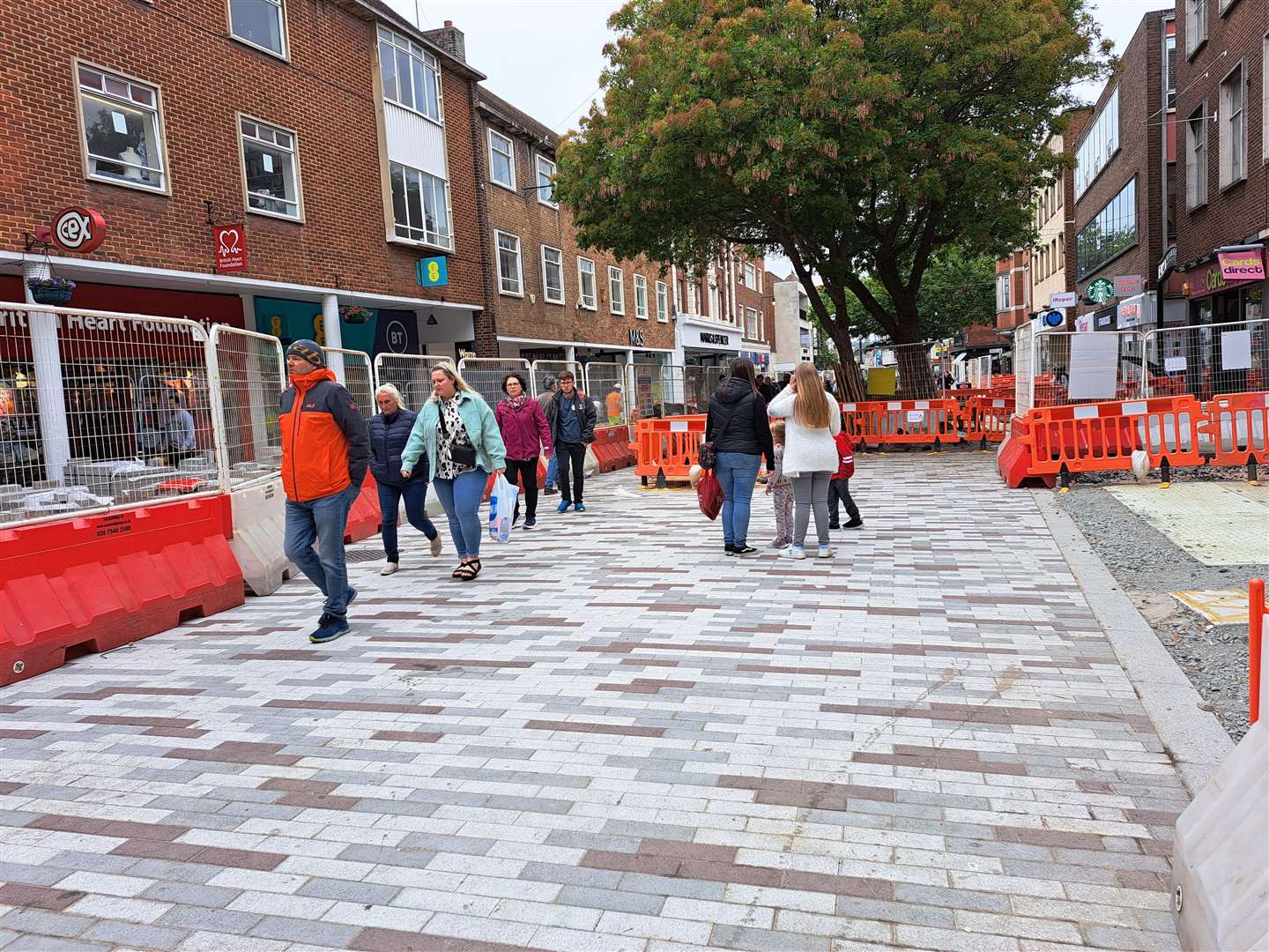 Although not yet complete, some residents fear the newly upgraded section of the high street will be out of keeping with the historic city