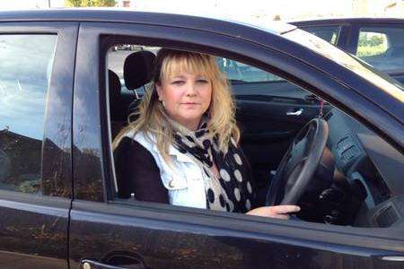 Julie Hay's car was caught in a Polish lorry driver's blind spot