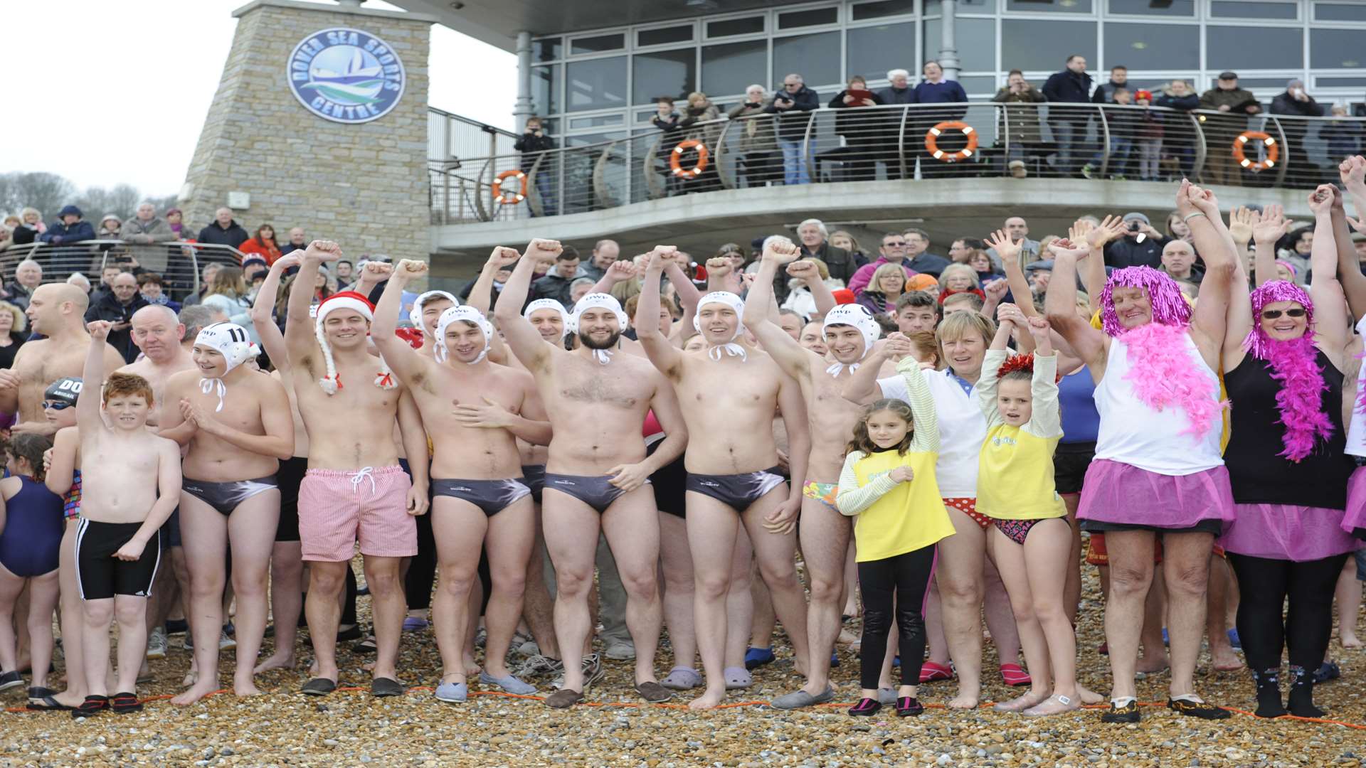 The dip in Dover also attracts a good crowd