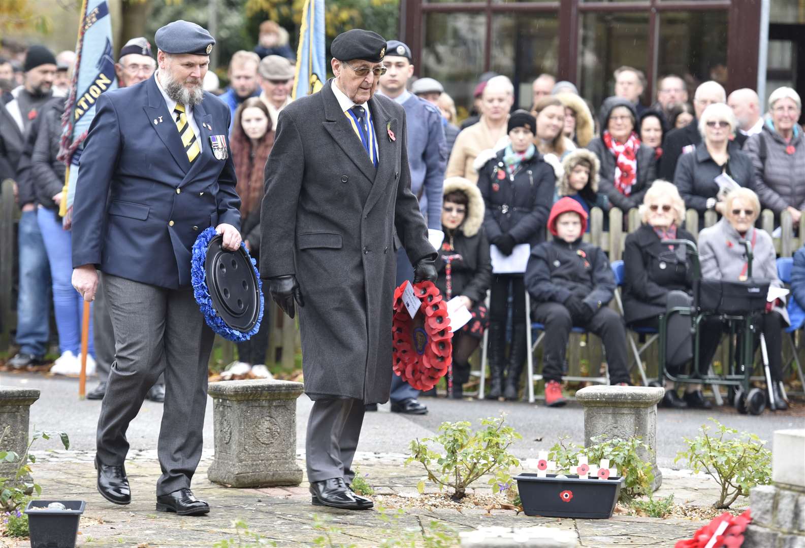 The Remembrance Sunday service at Deal today